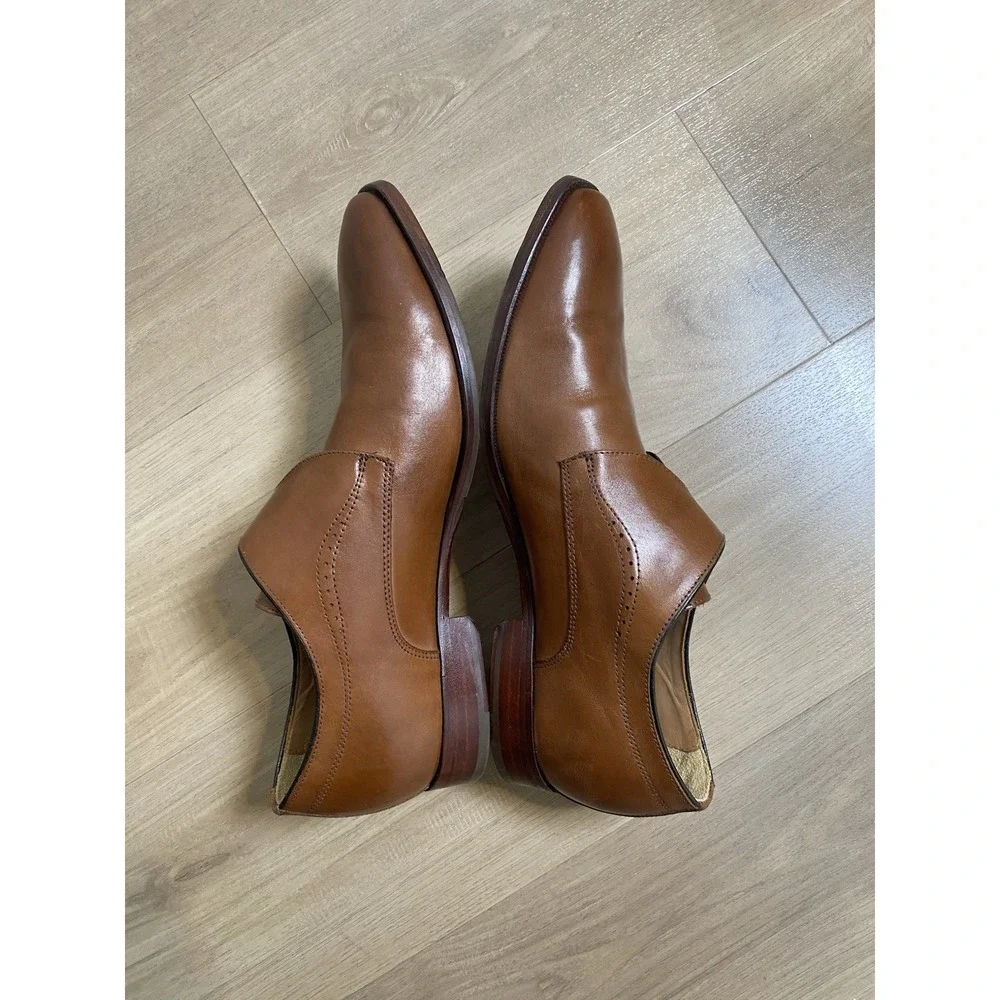 Johnston & Murphy McClain Monk‎ Strap Dress Shoes Brown Men's Size 12